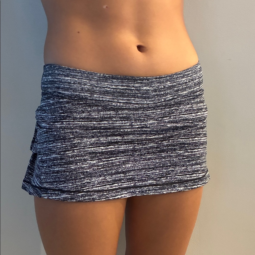 Ideology Black and White Mini Skirt
